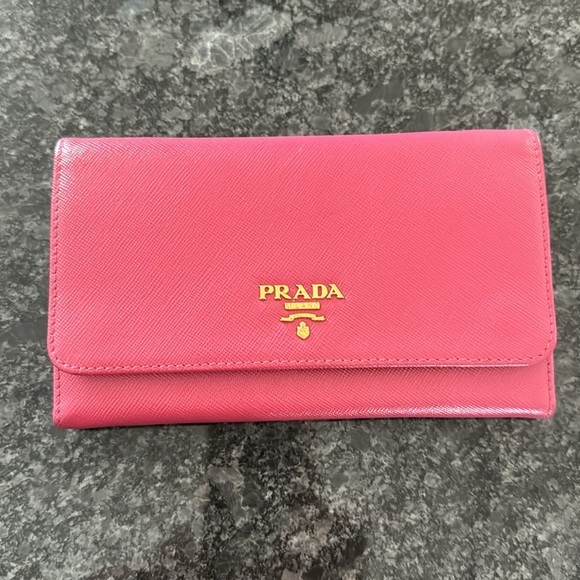 Prada Saffiano Crossbody Leather Wallet - Picture 12 of 15